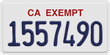 California, Exempt (1234567)