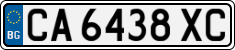 License plate of Bulgaria, Cars