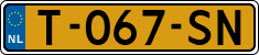 License plate of the Netherlands, Cars