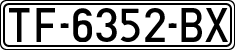 License plates of Spain, 1971 year series