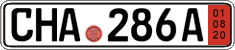 German license plate, Export transit plates