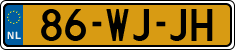 License plate of the Netherlands, Trailers