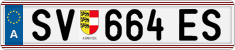 License plate of Austria, Regular plates