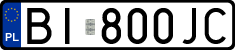 License plates of Poland, Regular car plates