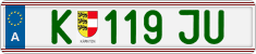 License plate of Austria, Regular plates