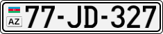 License plate of Azerbaijan, Cars