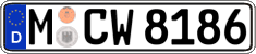 German license plate, Regular plates