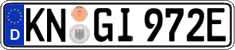 German license plate, Electric vehicles