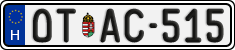 license plates of Hungary, Oldtimers (2022)