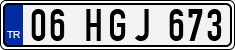 License plate of Turkey, Regular plates