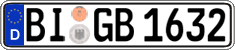 German license plate, Regular plates