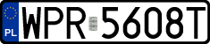 License plates of Poland, Regular car plates