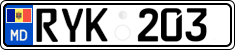 License plate of Moldova, Cars (2015)