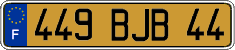 French license plate, FNI