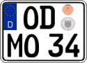 German license plate, Regular plates