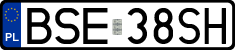 License plates of Poland, Regular car plates