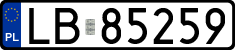 License plates of Poland, Regular car plates