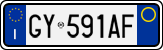 License plate of Italy, Cars (1994 year series)