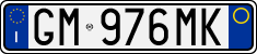 License plate of Italy, Cars (1994 year series)
