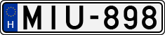 license plates of Hungary, Cars (1990)