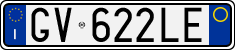 License plate of Italy, Cars (1994 year series)
