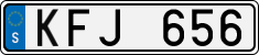 License plate of Sweden, Regular plates