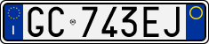 License plate of Italy, Cars (1994 year series)