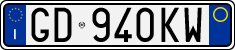 License plate of Italy, Cars (1994 year series)