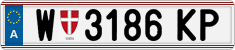 License plate of Austria, Regular plates