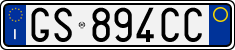 License plate of Italy, Cars (1994 year series)