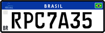 License plate of Brazil, Private owners (Mercosul)