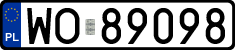 License plates of Poland, Regular car plates