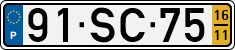License plate of Portugal, Regular plates