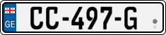 License plate of Georgia, Trailers (2014)
