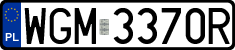 License plates of Poland, Regular car plates