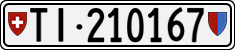 License plate of Switzerland, Cars