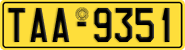 License plate of Greece, Taxi