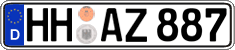 German license plate, Regular plates