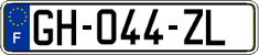 French license plate, SIV (ordinary)