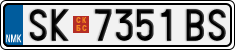 License plate of North Macedonia, Regular plates (2012)