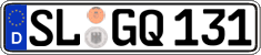 German license plate, Regular plates