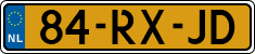License plate of the Netherlands, Cars