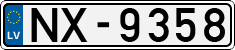 License plate of Latvia, Regular car plates