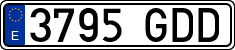 License plates of Spain, Ordinary (2000)