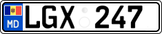 License plate of Moldova, Cars (2015)