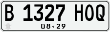 License plate of Indonesia, Regular plates