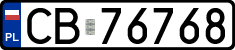 License plates of Poland, Regular car plates