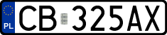 License plates of Poland, Regular car plates