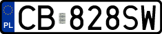 License plates of Poland, Regular car plates