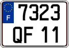 French license plate, FNI